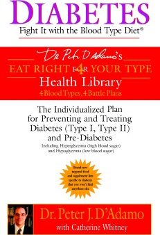 Diabetes - Diabetes Fight It With The Blood Type Diet (Eat Right for Your Type Health Library) (Reprint) Hot on Sale