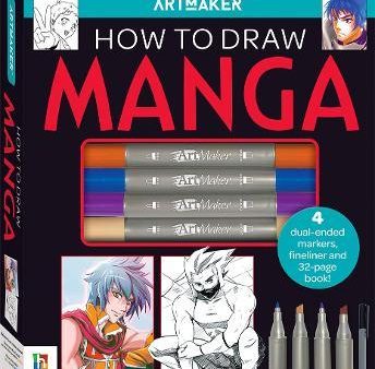 Art Maker Essentials: How To Draw Manga Kit (Black Cover) Online Sale