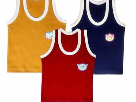 |Kids and BEBS| Cotton Vests Baniyan Inner Wear-Regular Fit, Sleeveless, Printed Sandos for Girls, Boys and Kids(3 month- 6months) Discount