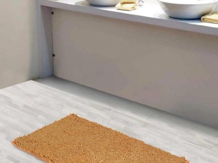 Lushomes bathroom mat (1200 GSM Floor, 16 x 24 Inch, Beige) Supply