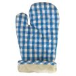 Lushomes oven gloves, Blue Small Checks microwave gloves, oven accessories, kitchen gloves for cooking heat, microwave hand gloves For Discount