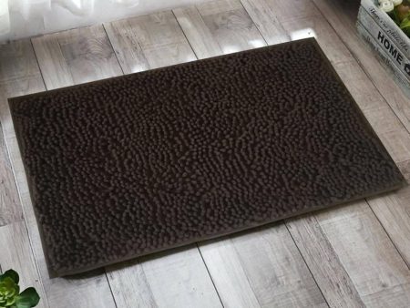 Lushomes bathroom mat (1200 GSM Floor Mat, 16 x 24 Inch, Brown) on Sale