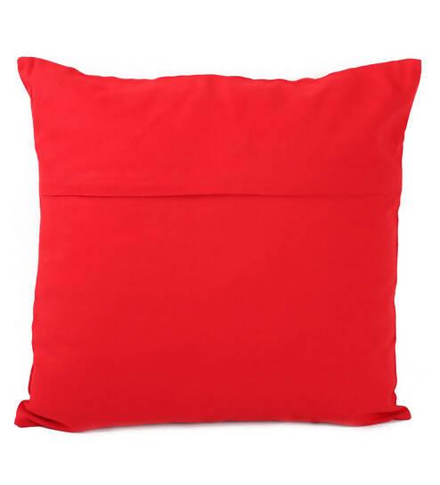 Lushomes 16x16 Inch Red Foil Printed Sofa Cushion Covers (Set of 2) For Cheap