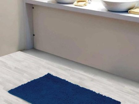 Lushomes bathroom mat (1200 GSM Floor Mat, 16 x 24 Inch, Navy Blue) Online Hot Sale