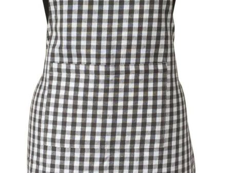 Lushomes Grey Checkered Kitchen Apron for Men and Women with Adjustable Buckle (Size: 64x81cms) Fashion