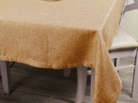 Lushomes Jute table cloth, dining table cover 6 seater, table cloth for 6 seater dining table, Rectangle dining cover, Jute Table Cover, beige (Pk of 1, Size: 50x75 Inch, 4 FTx6 FT Approx) For Sale