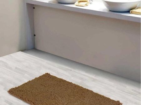 Lushomes Bathroom Mat (2200 GSM Floor, 12 x 18 Inch, Beige) Fashion