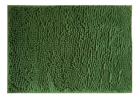 Lushomes bathroom mat (1200 GSM, 16 x 24 Inch, Green) Hot on Sale