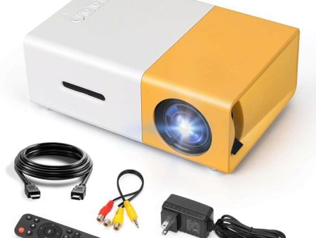 LED Mini Portable Projector Home Theatre (Yellow) Online Hot Sale